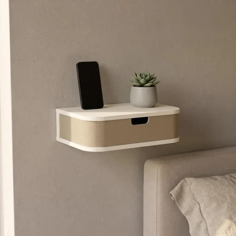 Walnut Nightstand with Drawer