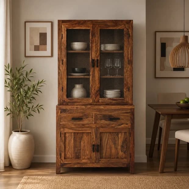 Solid Oak Storage Cabinet